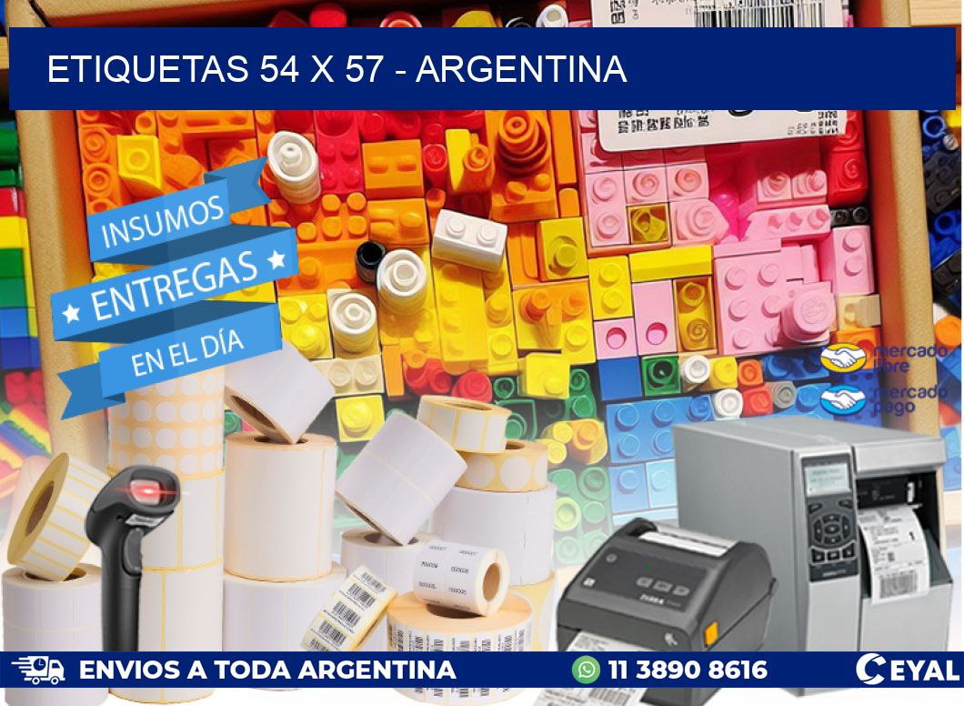 ETIQUETAS 54 x 57 - ARGENTINA