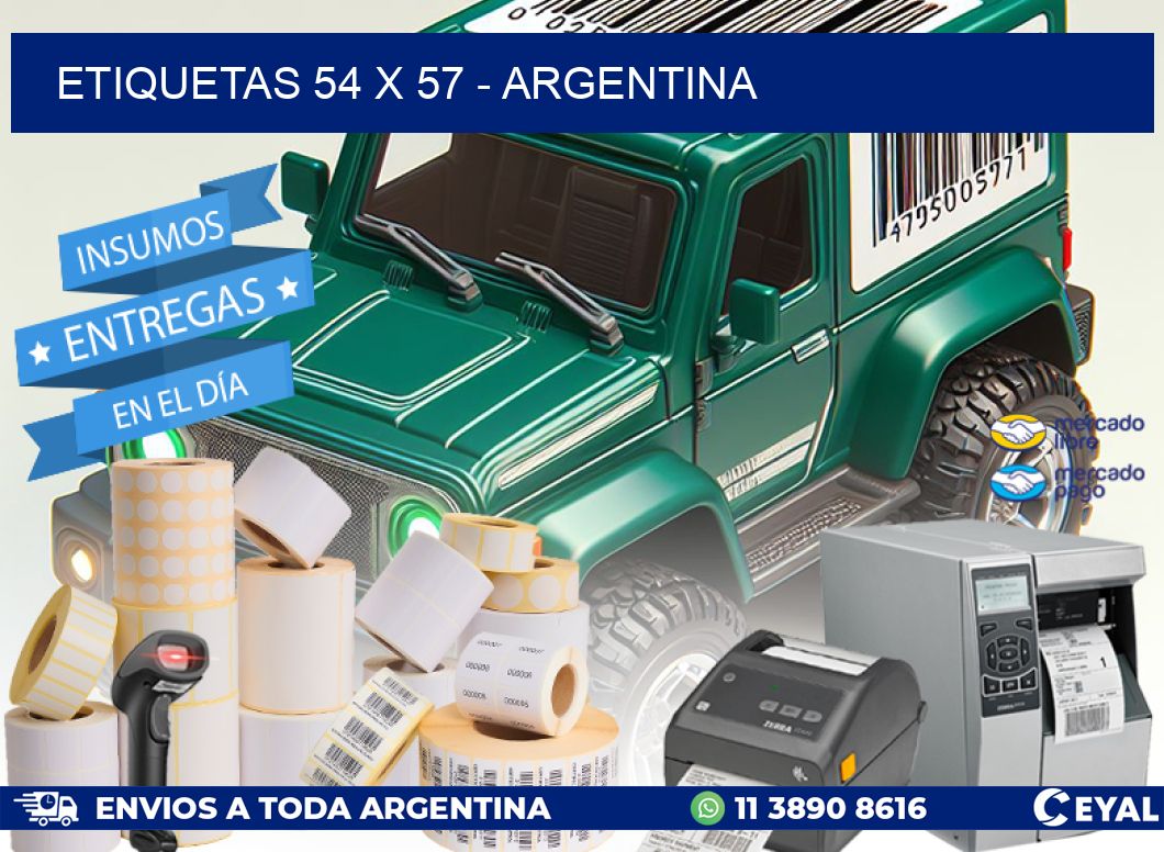 ETIQUETAS 54 x 57 – ARGENTINA