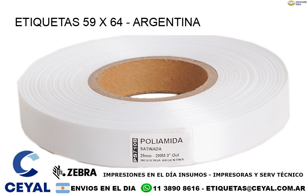 ETIQUETAS 59 x 64 - ARGENTINA