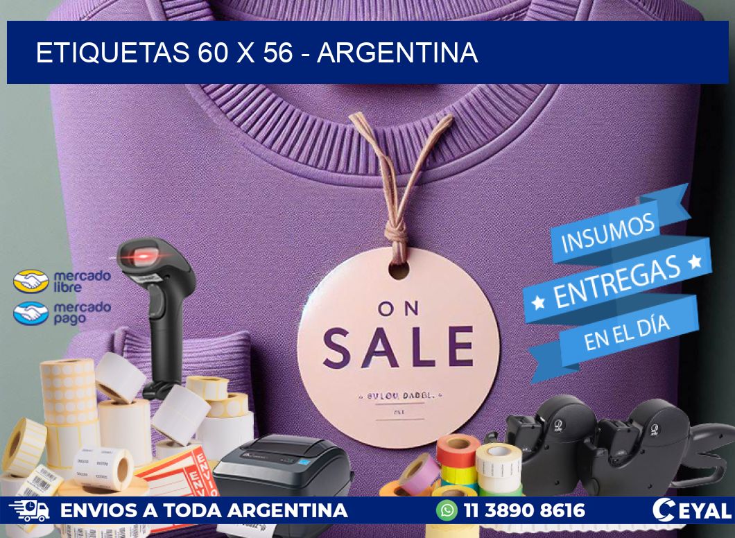 ETIQUETAS 60 x 56 - ARGENTINA