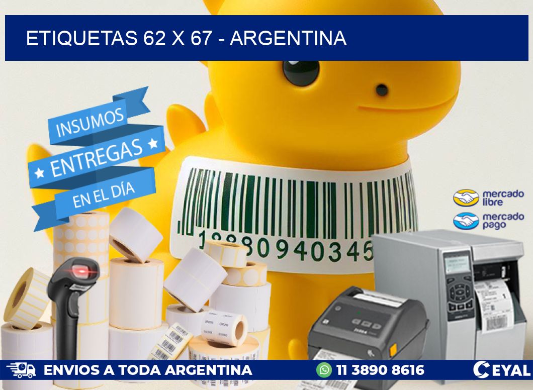 ETIQUETAS 62 x 67 - ARGENTINA