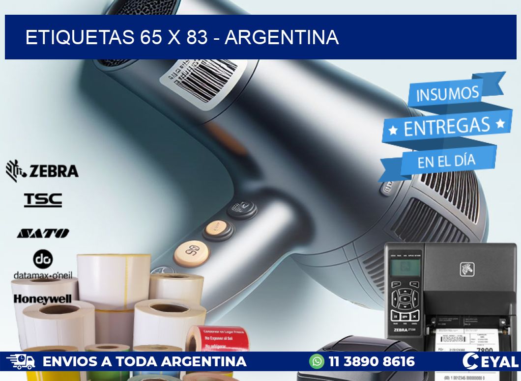 ETIQUETAS 65 x 83 - ARGENTINA