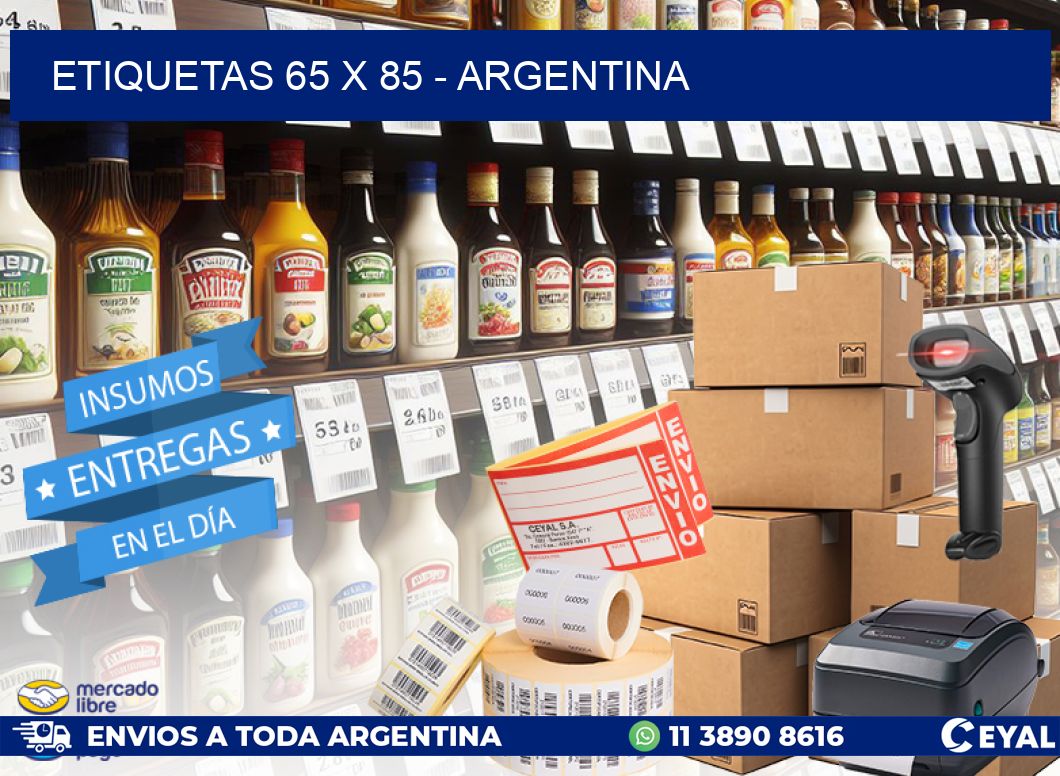 ETIQUETAS 65 x 85 - ARGENTINA