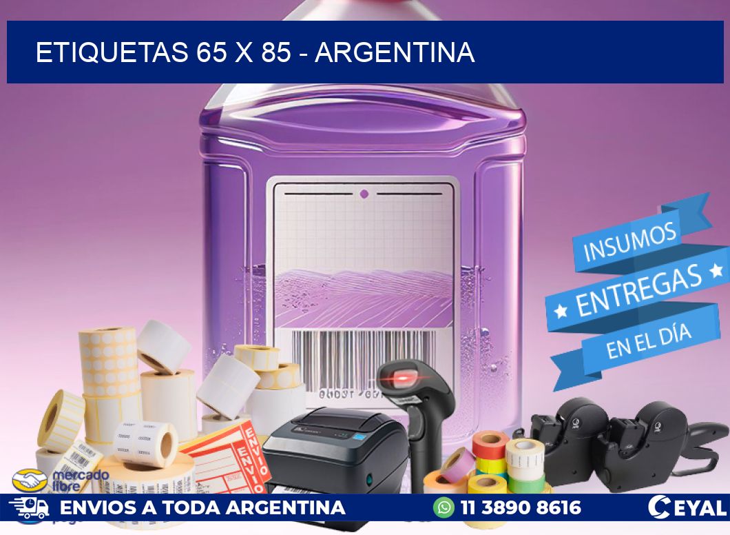 ETIQUETAS 65 x 85 - ARGENTINA