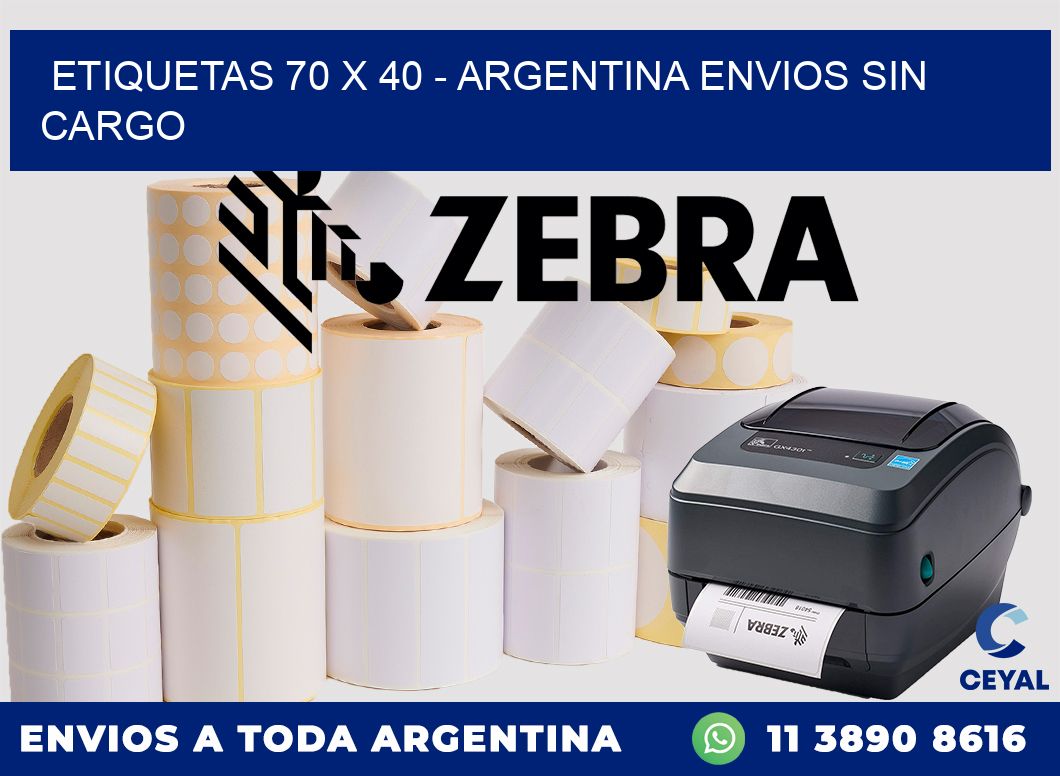 ETIQUETAS 70 x 40 – ARGENTINA ENVIOS SIN CARGO