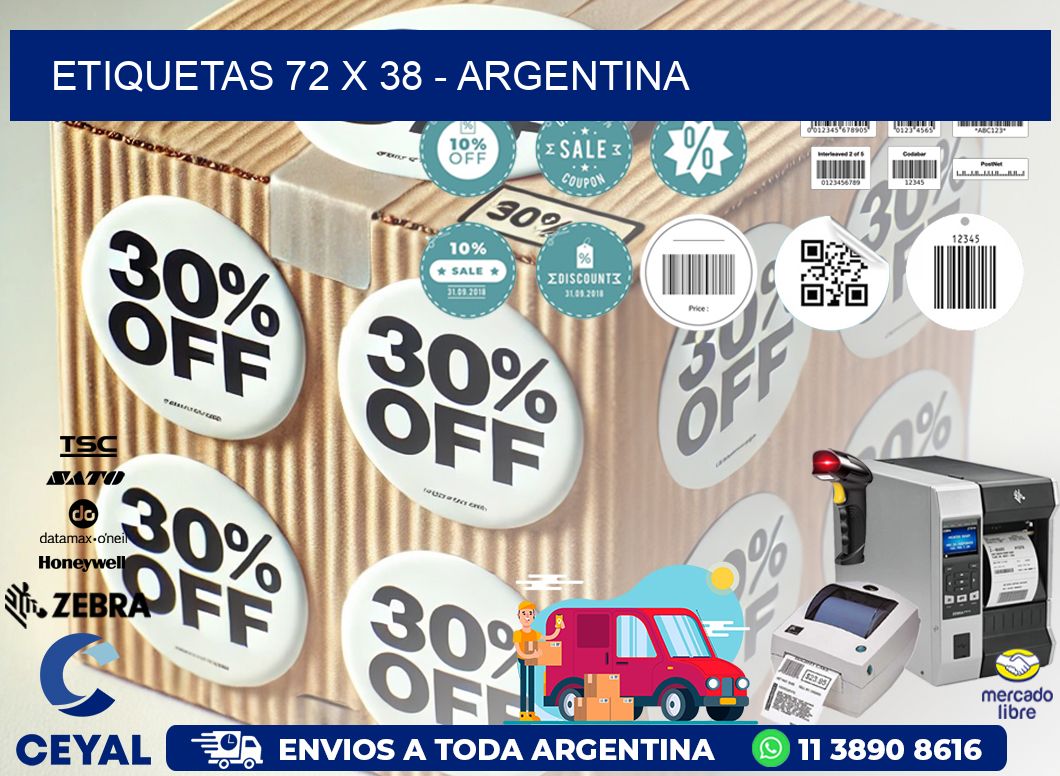 ETIQUETAS 72 x 38 - ARGENTINA