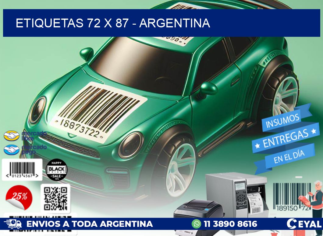 ETIQUETAS 72 x 87 - ARGENTINA