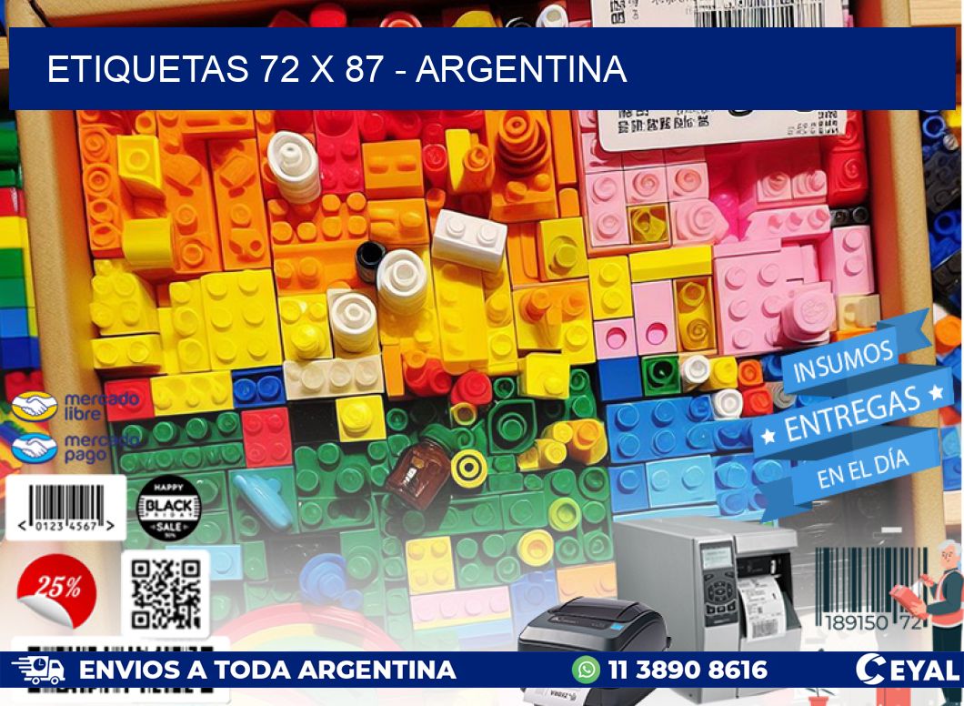 ETIQUETAS 72 x 87 - ARGENTINA