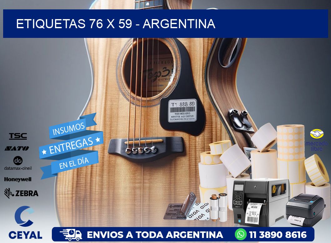 ETIQUETAS 76 x 59 - ARGENTINA