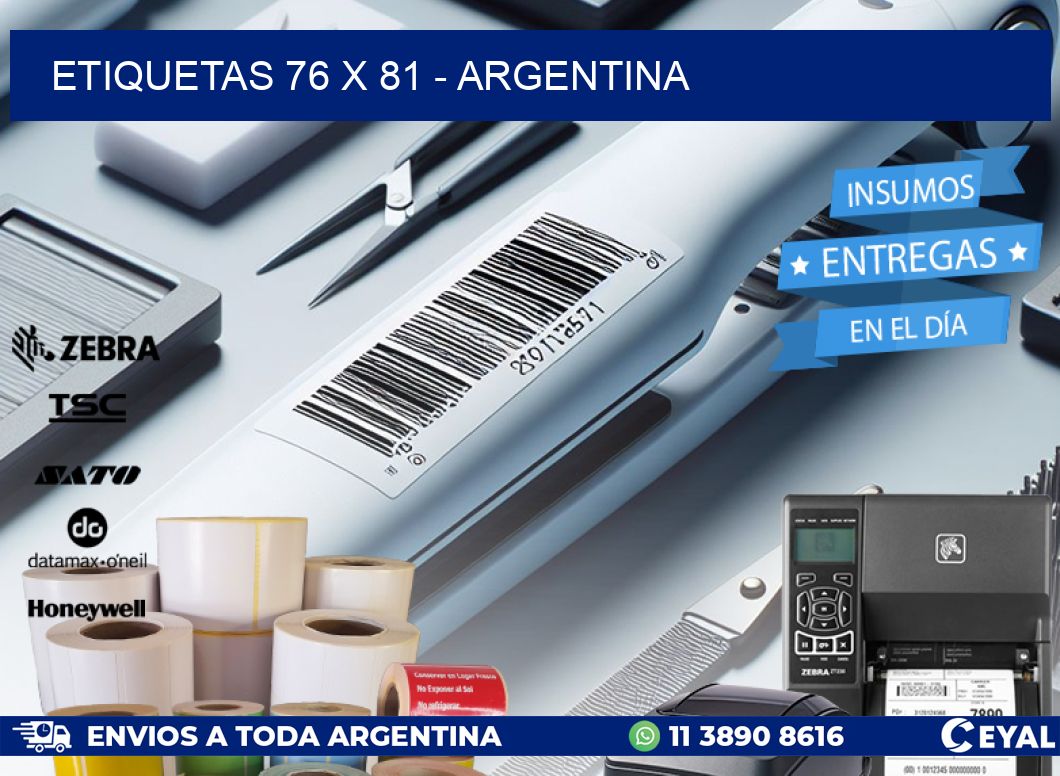 ETIQUETAS 76 x 81 - ARGENTINA