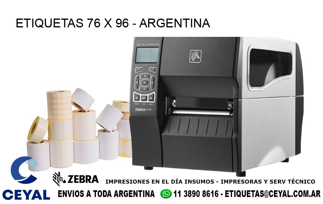 ETIQUETAS 76 x 96 - ARGENTINA