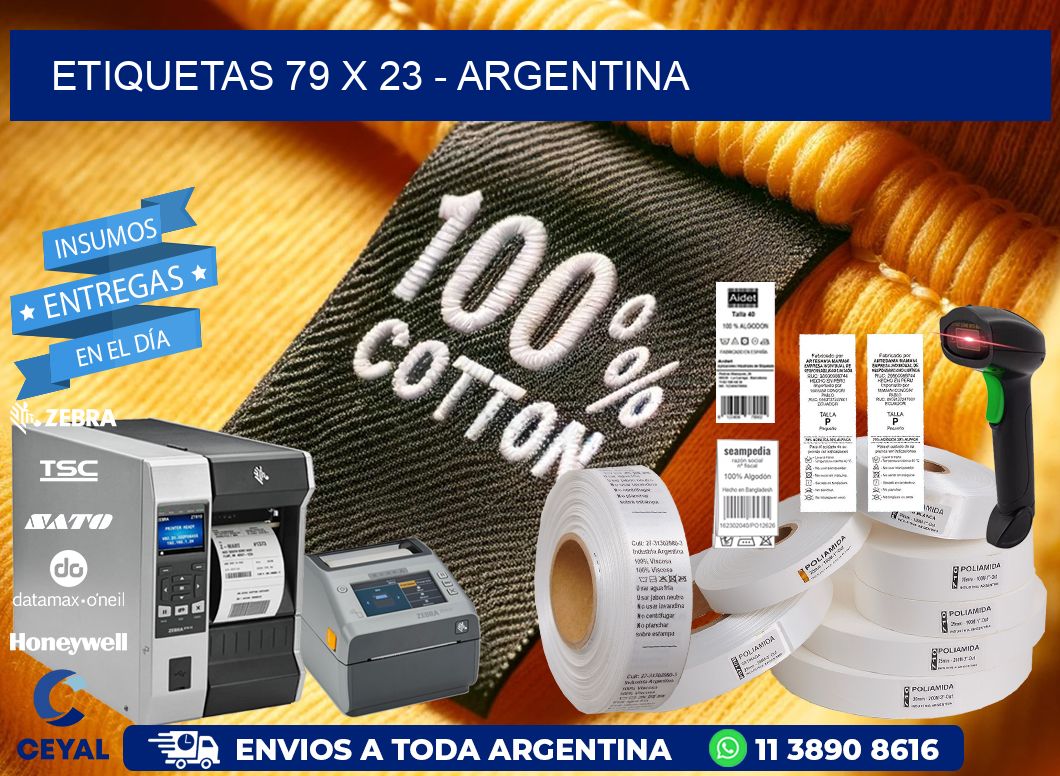 ETIQUETAS 79 x 23 - ARGENTINA