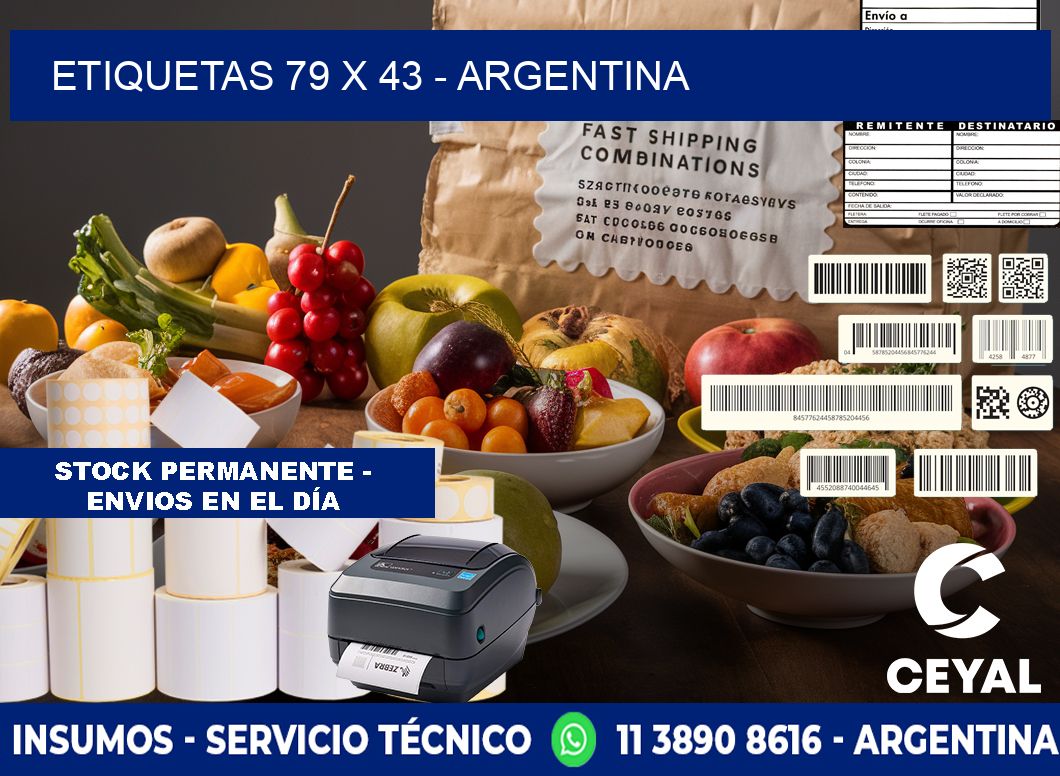 ETIQUETAS 79 x 43 - ARGENTINA