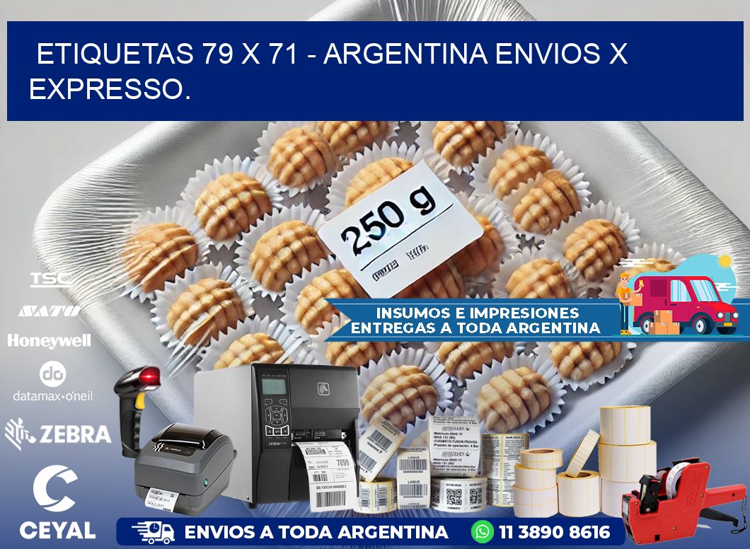 ETIQUETAS 79 x 71 - ARGENTINA ENVIOS X EXPRESSO.