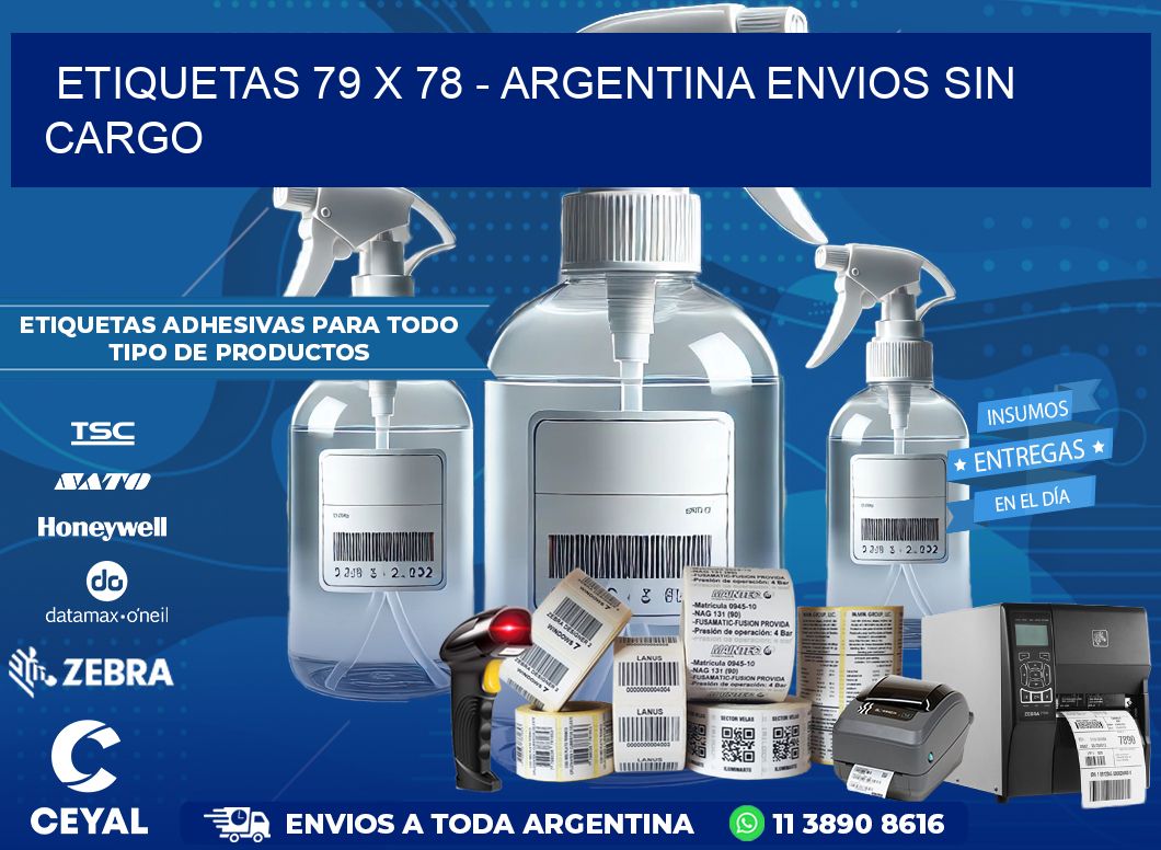 ETIQUETAS 79 x 78 – ARGENTINA ENVIOS SIN CARGO