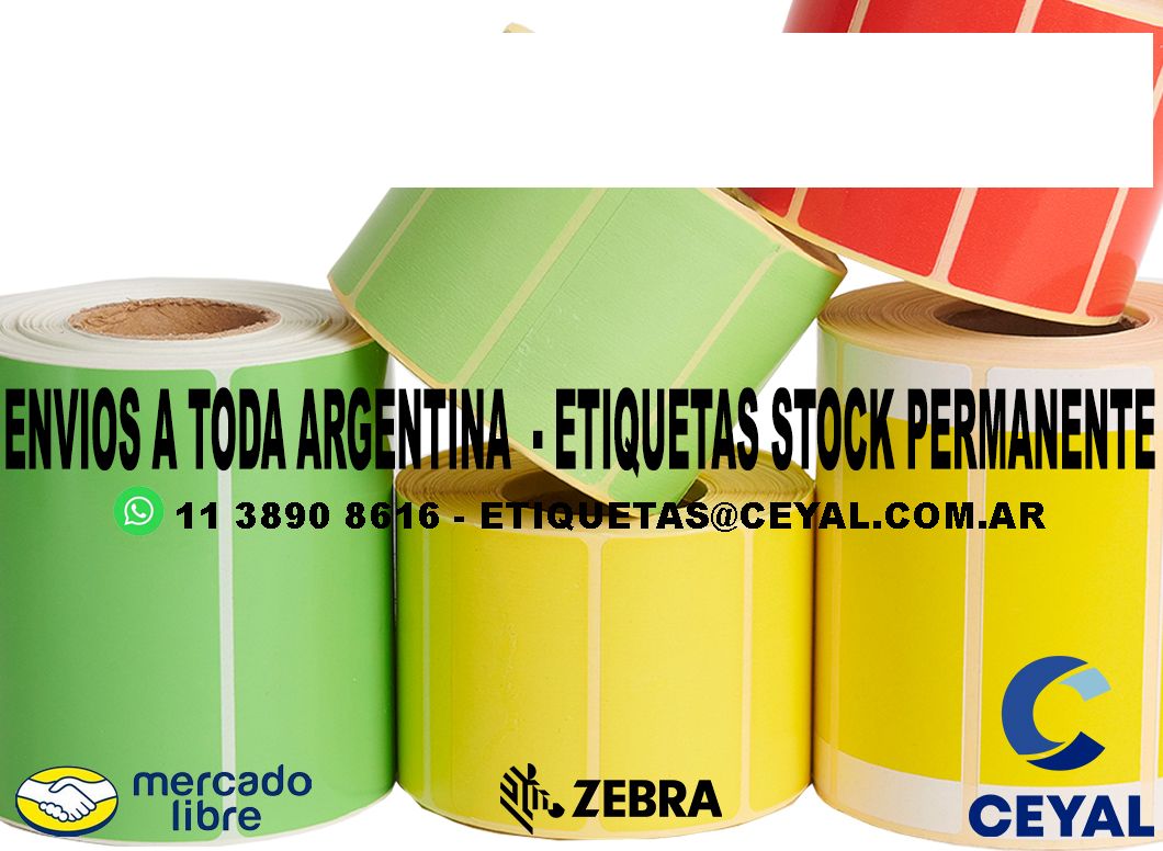 ETIQUETAS 81 x 81 - ARGENTINA ENVIOS X EXPRESSO.