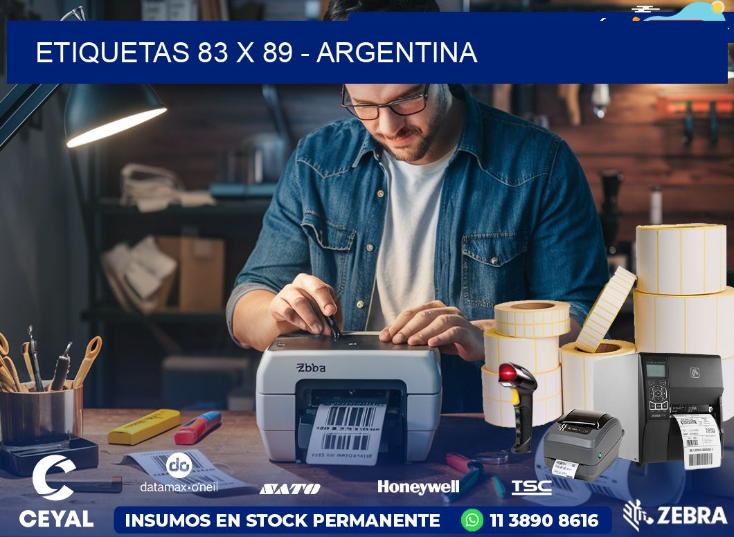 ETIQUETAS 83 x 89 - ARGENTINA