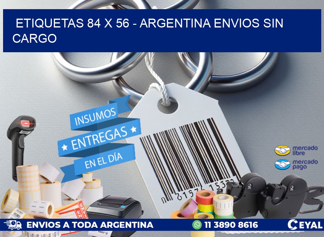 ETIQUETAS 84 x 56 - ARGENTINA ENVIOS SIN CARGO