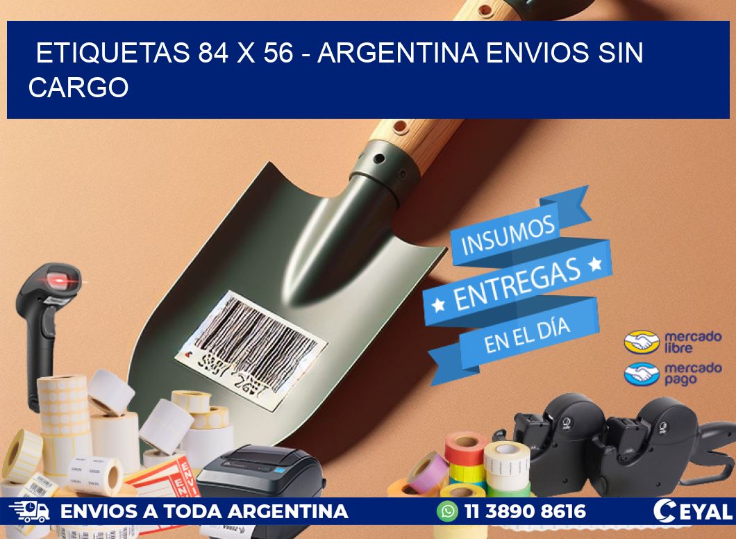 ETIQUETAS 84 x 56 - ARGENTINA ENVIOS SIN CARGO