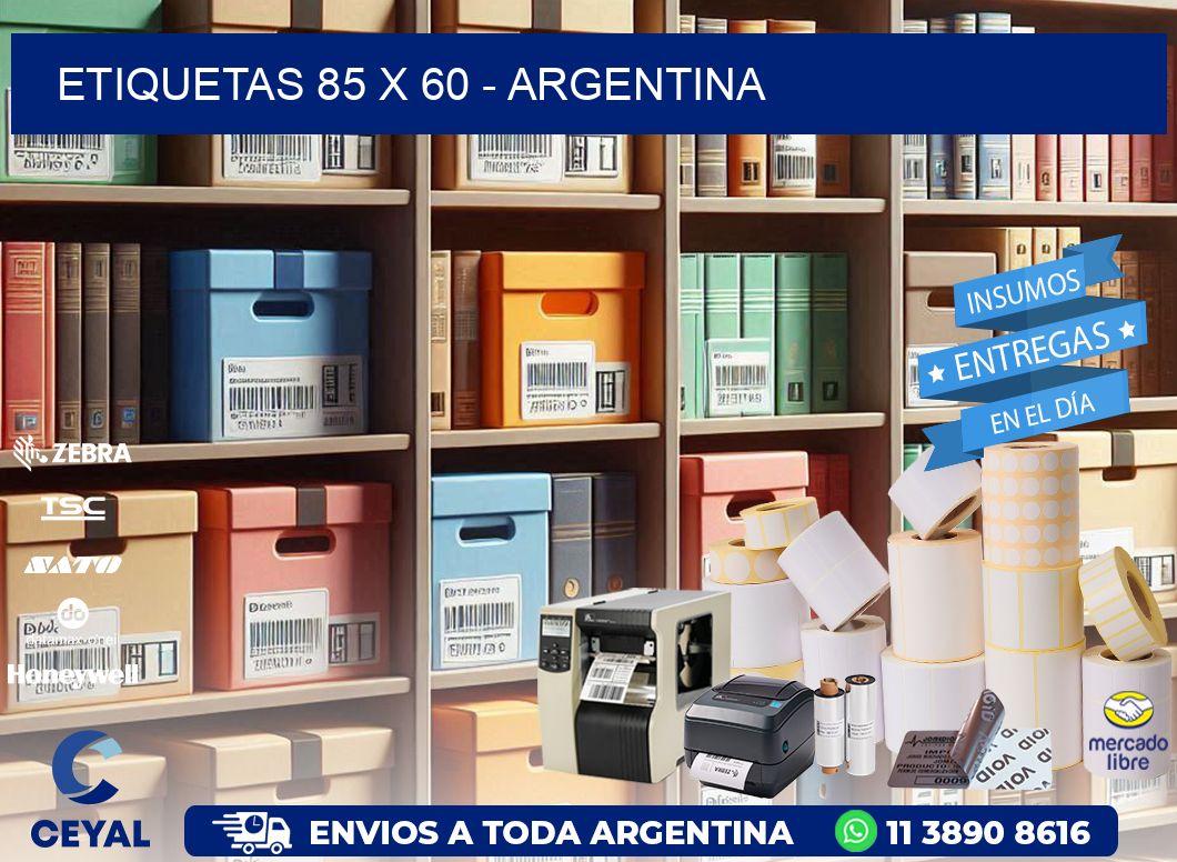 ETIQUETAS 85 x 60 - ARGENTINA