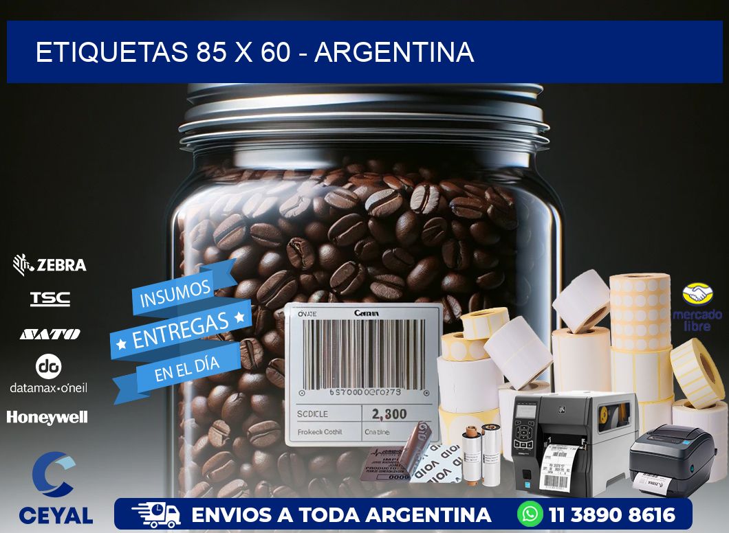 ETIQUETAS 85 x 60 - ARGENTINA