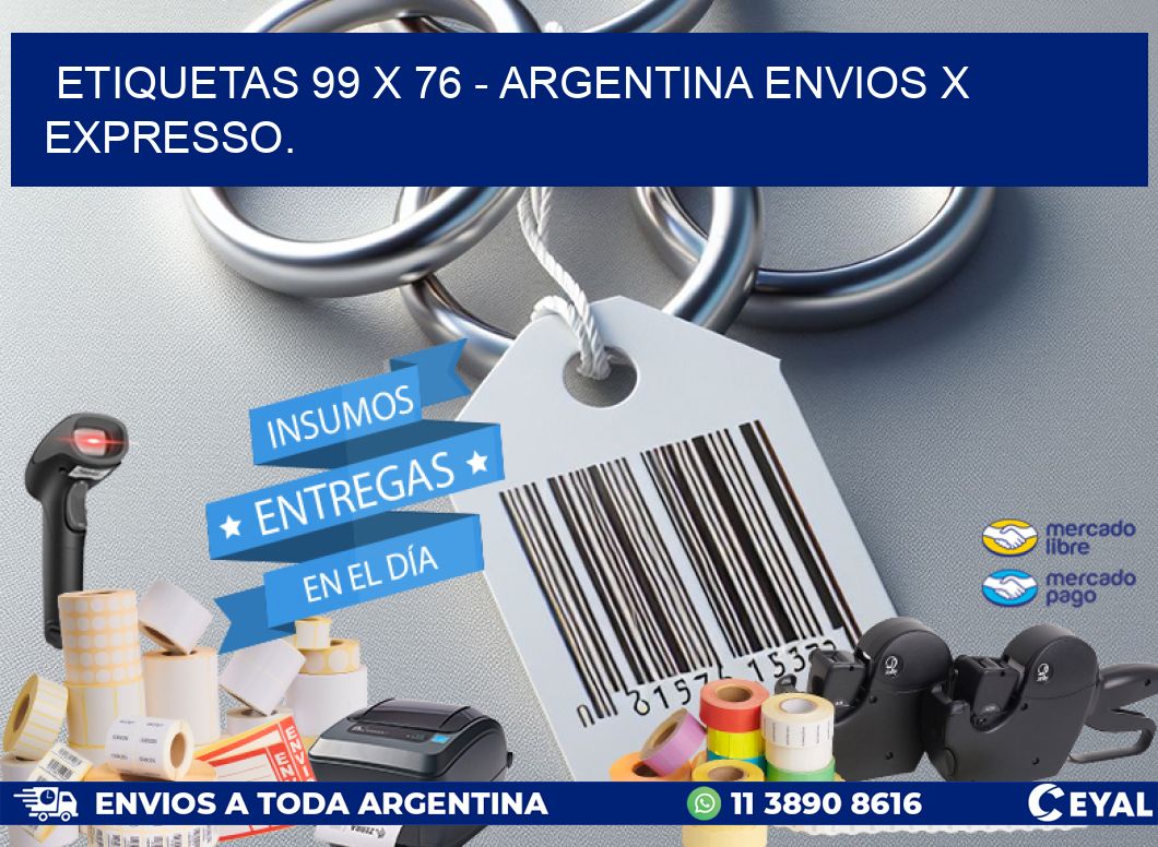 ETIQUETAS 99 x 76 - ARGENTINA ENVIOS X EXPRESSO.