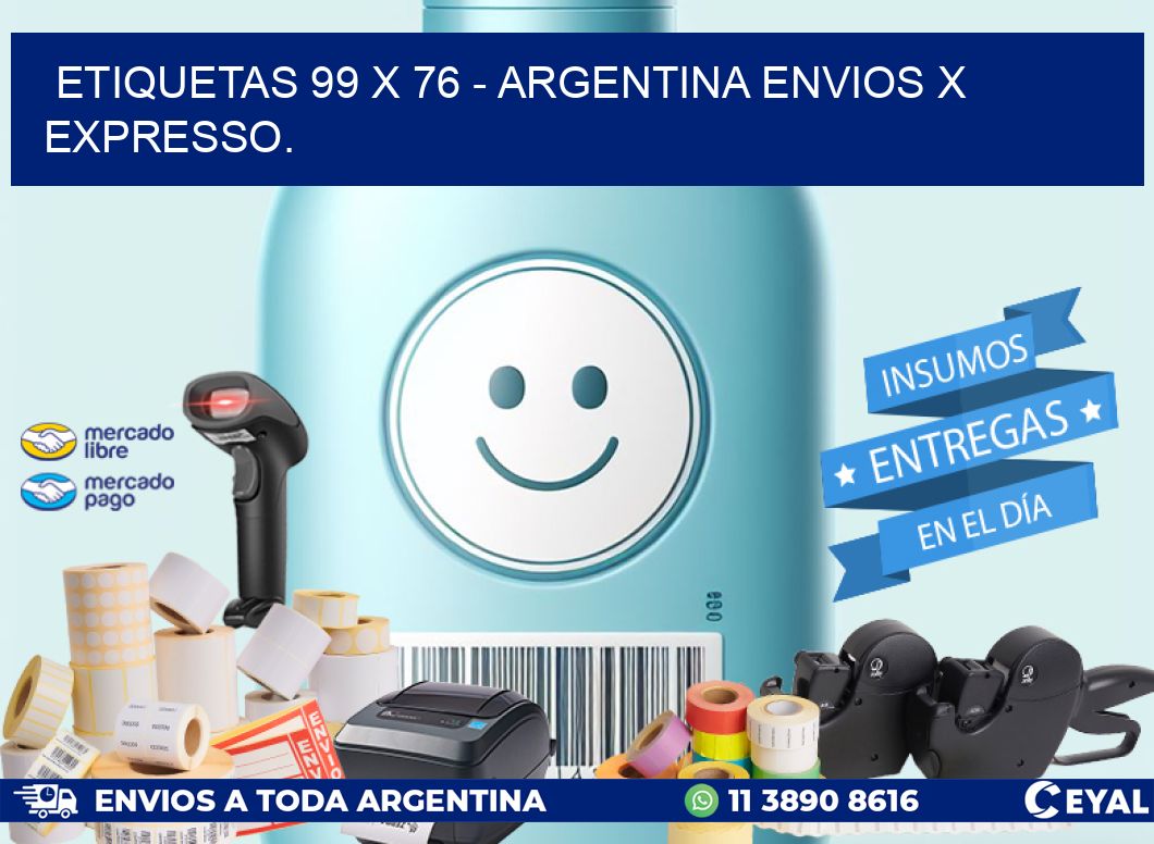 ETIQUETAS 99 x 76 - ARGENTINA ENVIOS X EXPRESSO.