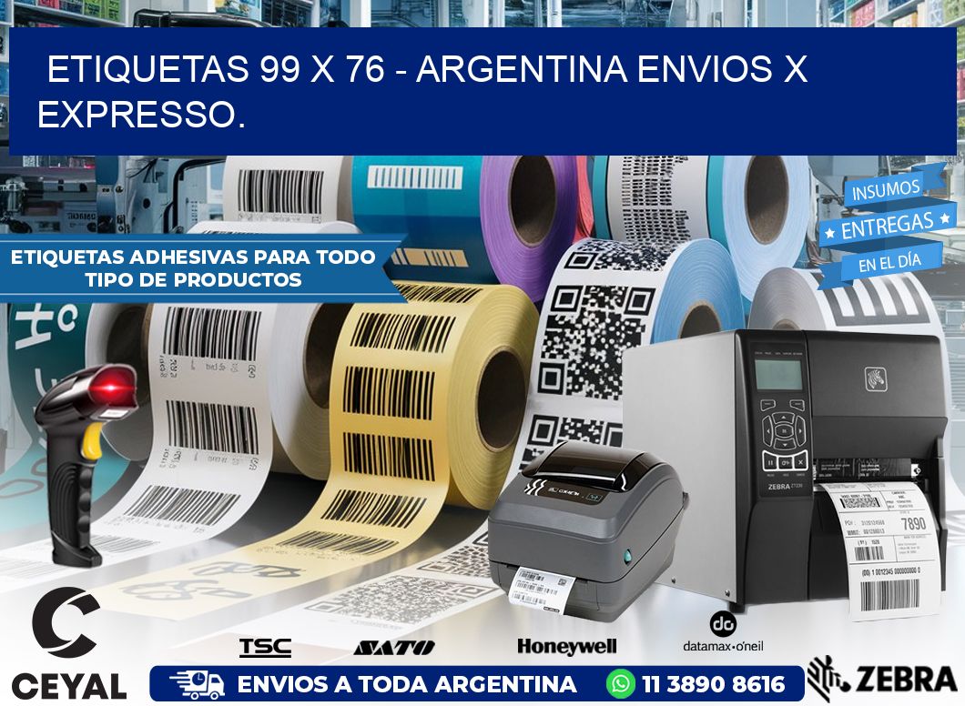 ETIQUETAS 99 x 76 – ARGENTINA ENVIOS X EXPRESSO.