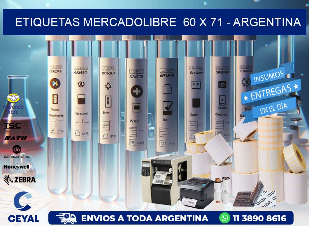 ETIQUETAS MERCADOLIBRE  60 x 71 – ARGENTINA