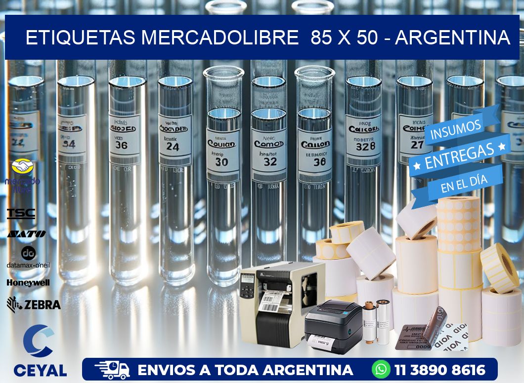 ETIQUETAS MERCADOLIBRE  85 x 50 – ARGENTINA