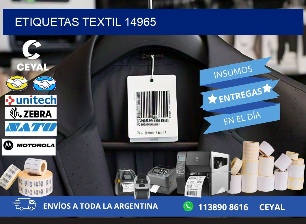 ETIQUETAS TEXTIL 14965