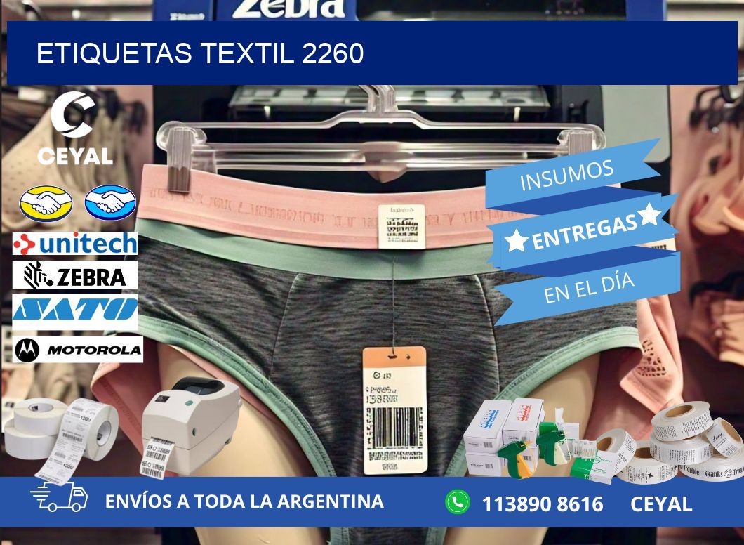 ETIQUETAS TEXTIL 2260