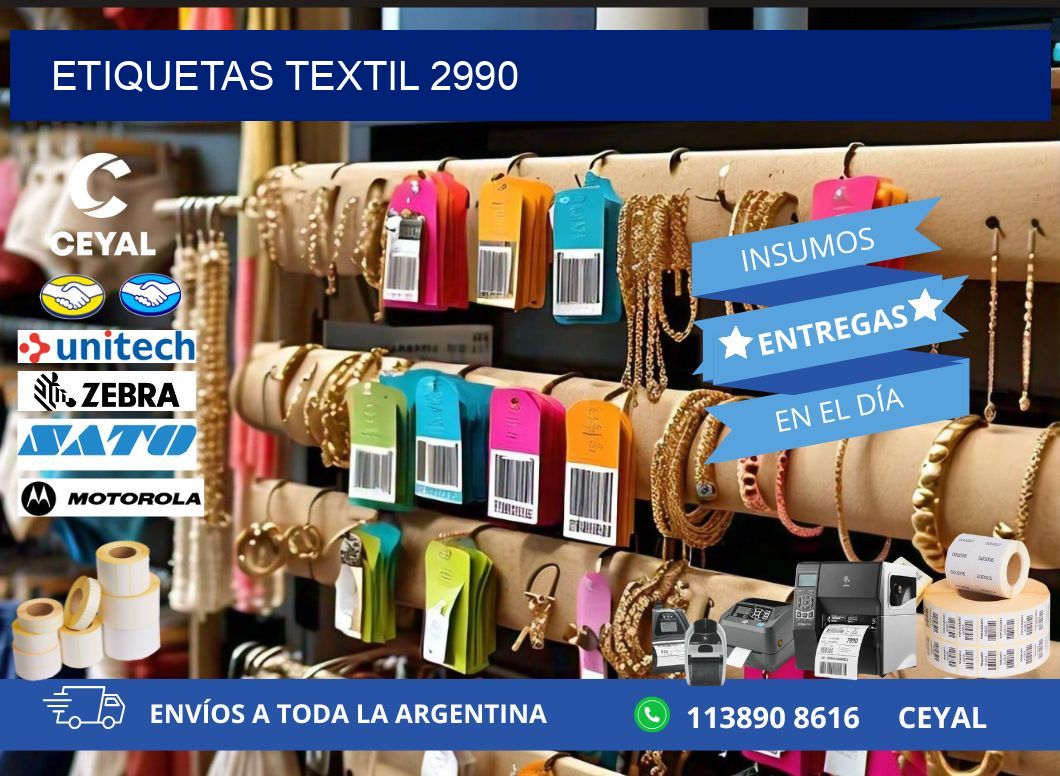 ETIQUETAS TEXTIL 2990