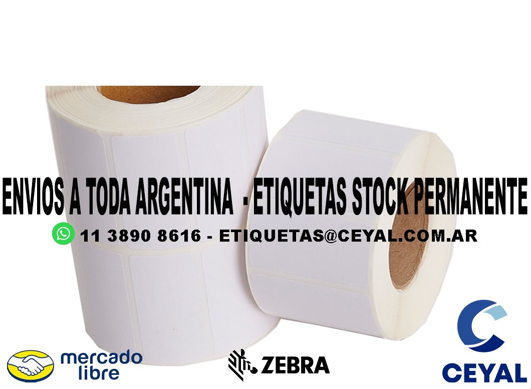 RIBBON ETIQUETAS TERMICAS 66 x 67 X7000 UNIDADES