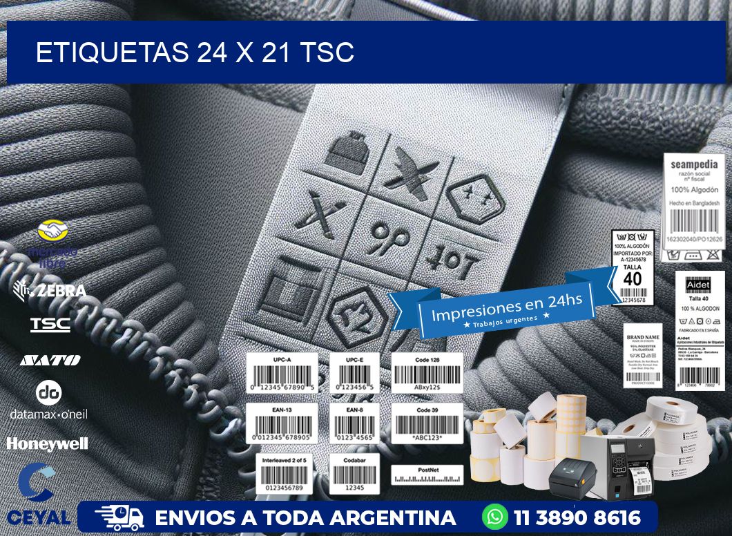 ETIQUETAS 24 x 21 TSC