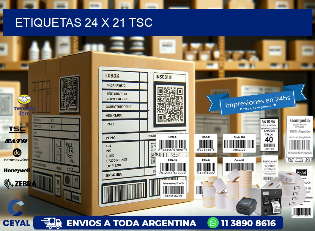ETIQUETAS 24 x 21 TSC