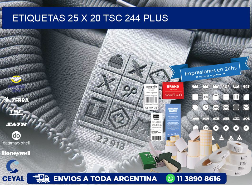 ETIQUETAS 25 x 20 TSC 244 PLUS