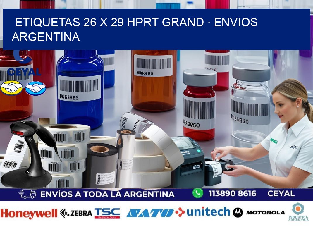 ETIQUETAS 26 x 29 HPRT GRAND · ENVIOS ARGENTINA