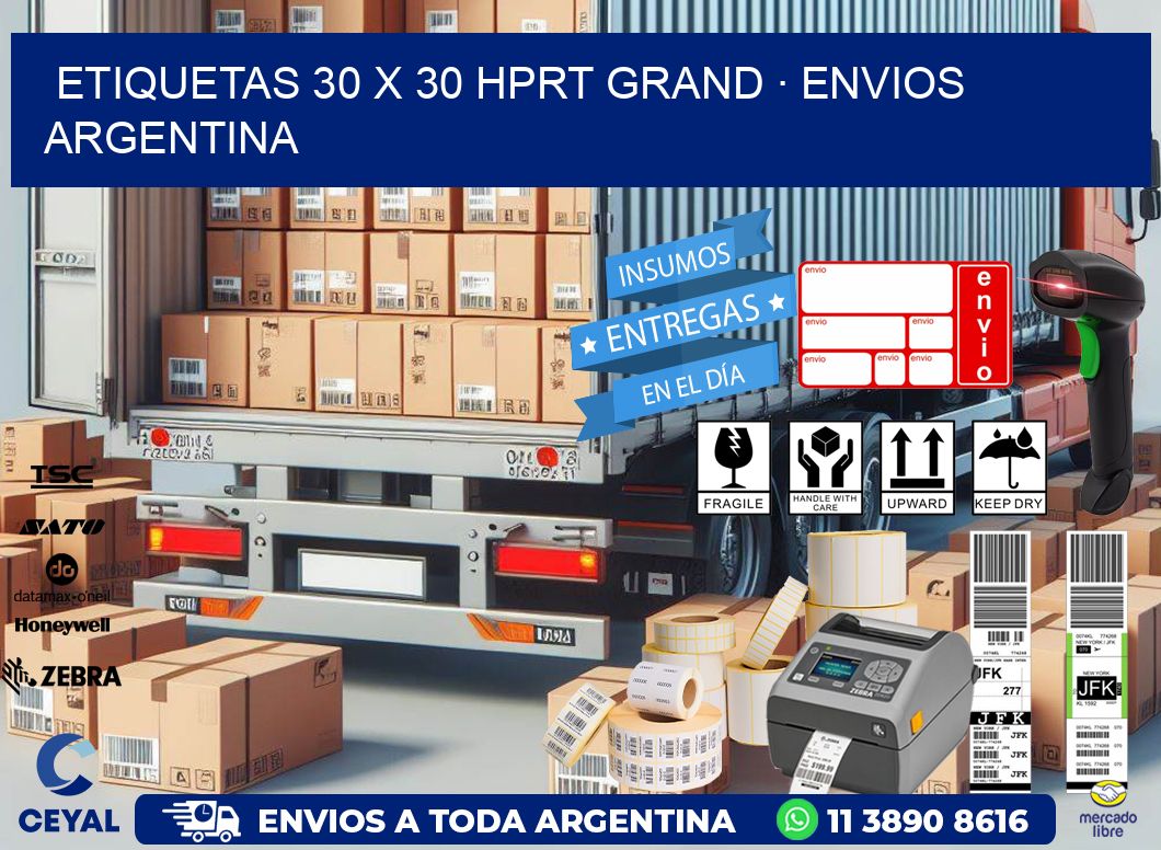 ETIQUETAS 30 x 30 HPRT GRAND · ENVIOS ARGENTINA
