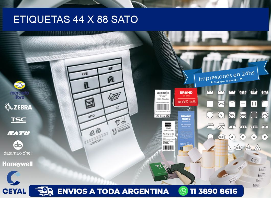 ETIQUETAS 44 x 88 SATO