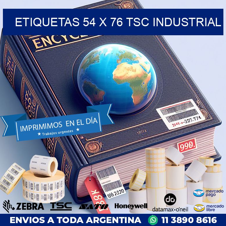 ETIQUETAS 54 x 76 TSC INDUSTRIAL