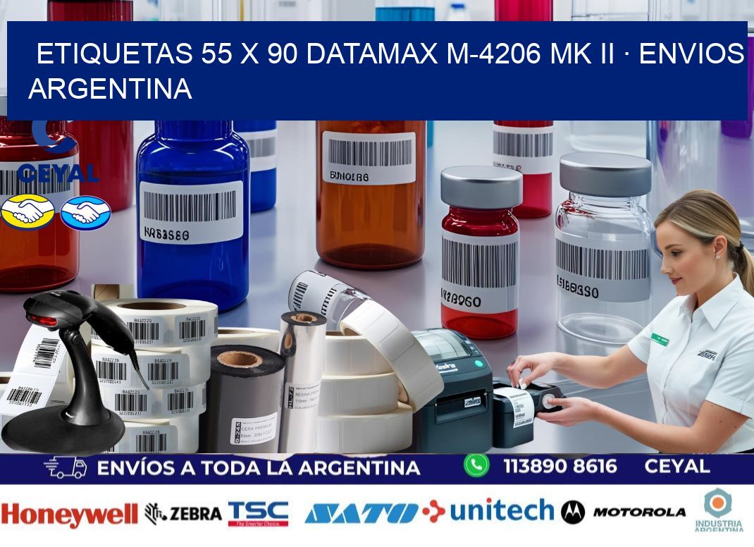 ETIQUETAS 55 x 90 DATAMAX M-4206 MK II · ENVIOS ARGENTINA