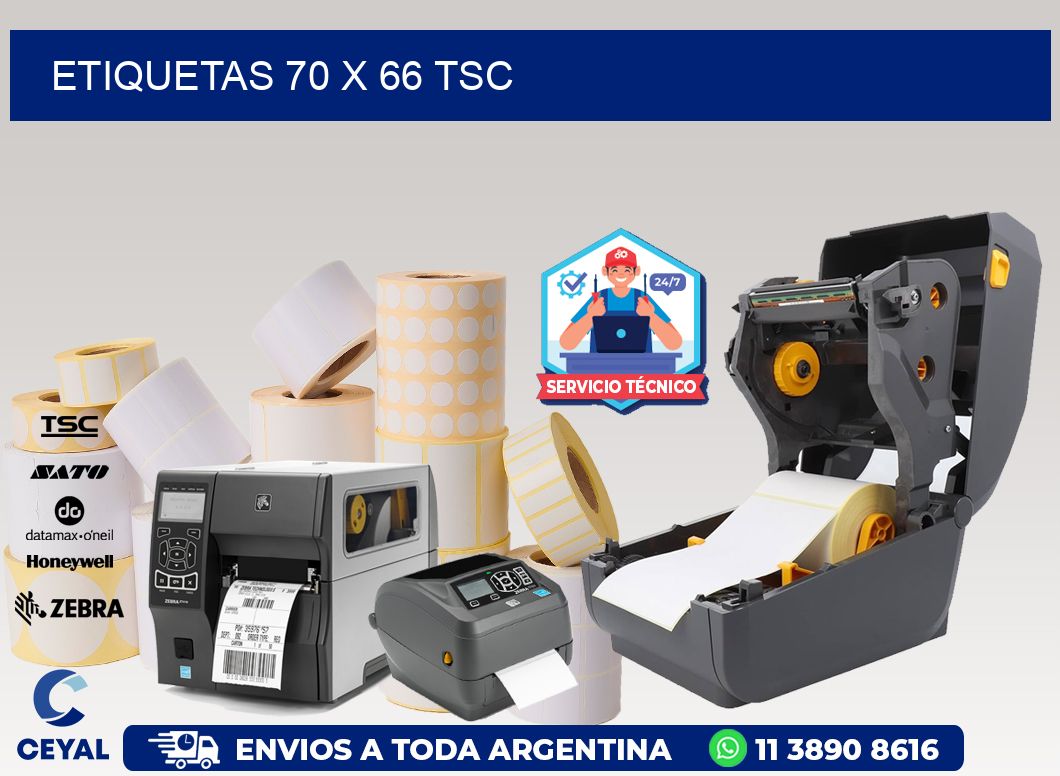ETIQUETAS 70 x 66 TSC