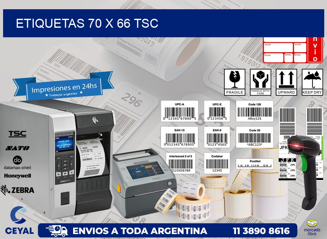 ETIQUETAS 70 x 66 TSC