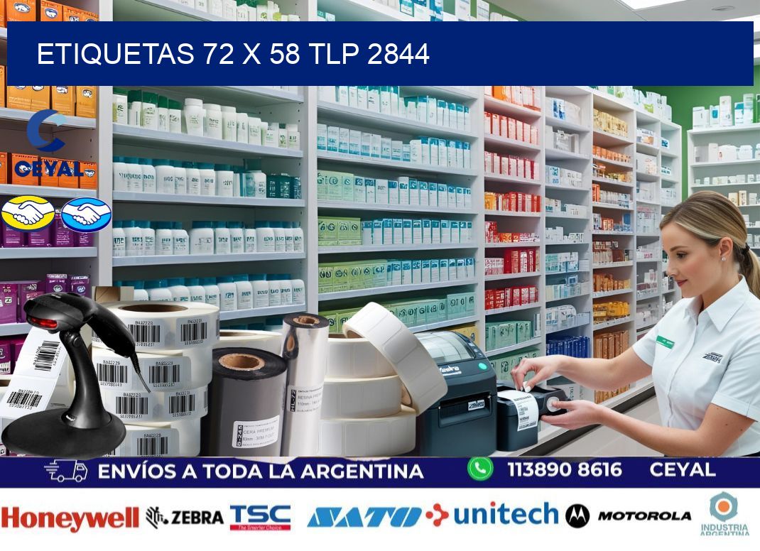 ETIQUETAS 72 x 58 TLP 2844