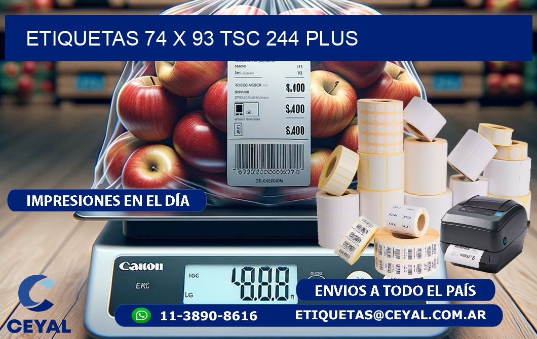 ETIQUETAS 74 x 93 TSC 244 PLUS