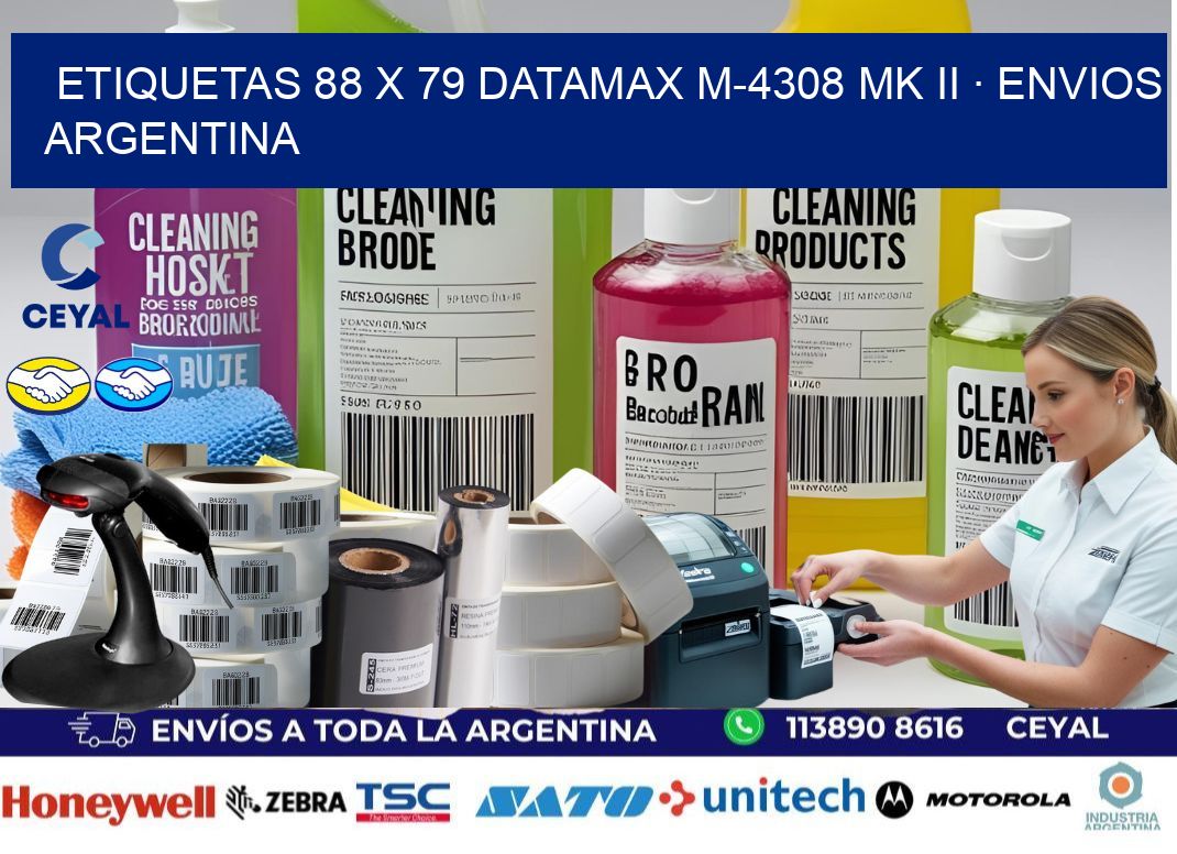 ETIQUETAS 88 x 79 DATAMAX M-4308 MK II · ENVIOS ARGENTINA