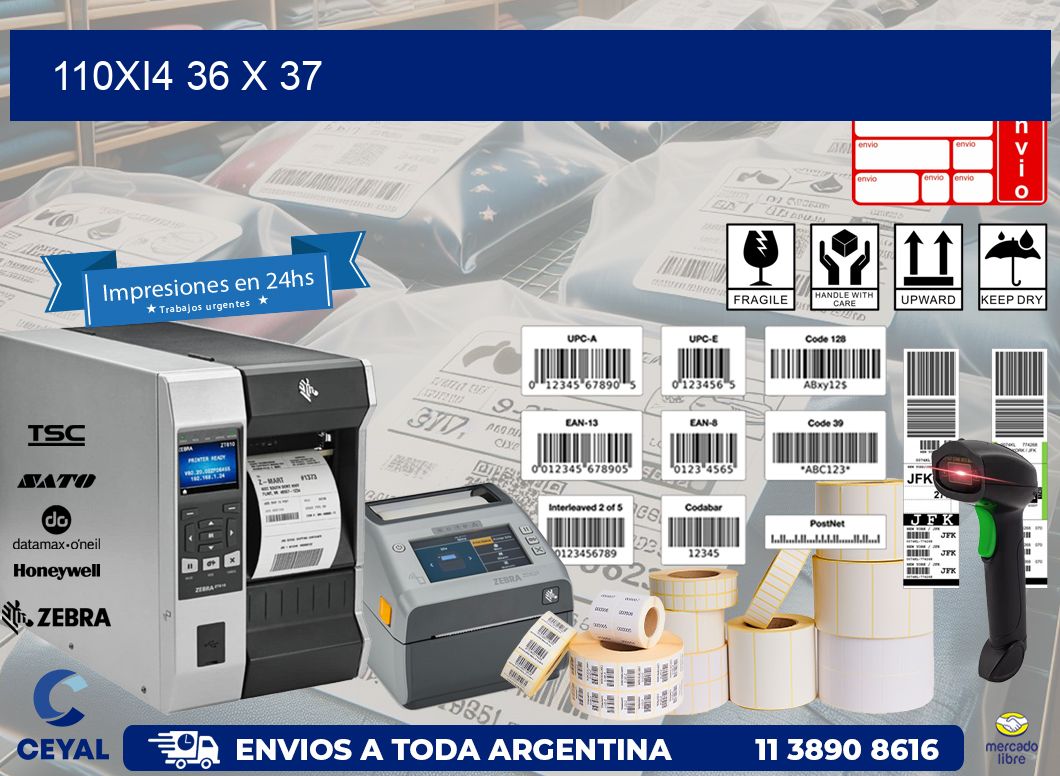 110Xi4 36 x 37
