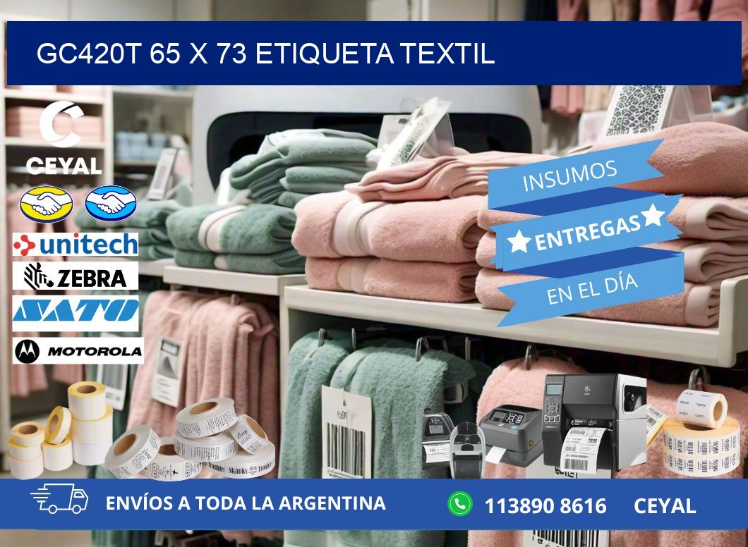 GC420T 65 x 73 ETIQUETA TEXTIL