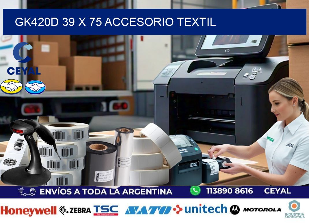 GK420D 39 x 75 ACCESORIO TEXTIL